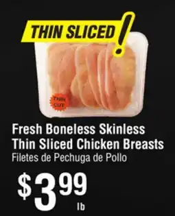 Smart & Final Fresh Boneless Skinless Thin Sliced Chicken Breasts offer