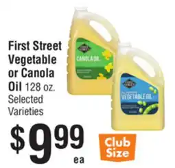 Smart & Final First Street Vegetable or Canola Oil offer
