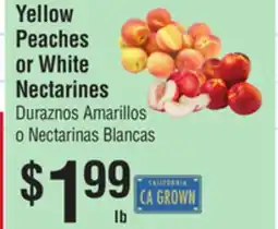 Smart & Final Yellow Peaches or White Nectarines offer