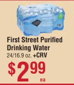 Smart & Final First Street Purified Drinking Water offer