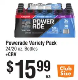 Smart & Final Powerade Variety Pack offer