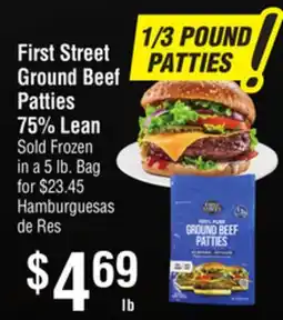 Smart & Final First Street Ground Beef Patties offer
