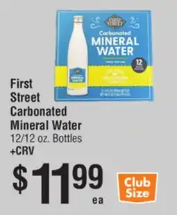 Smart & Final First Street Carbonated Mineral Water offer