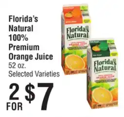 Smart & Final Florida's Natural 100% Premium Orange Juice offer