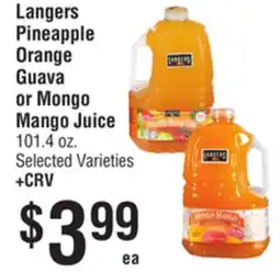 Smart & Final Langers Pineapple Orange Guava or Mongo Mango Juice offer
