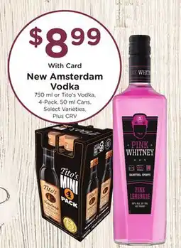 Ralphs New Amsterdam Vodka offer