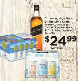 Ralphs Cutwater, High Noon or The Long Drink offer