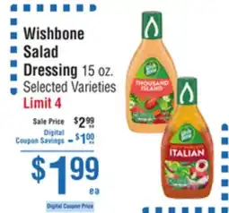 Smart & Final Wishbone Salad Dressing offer
