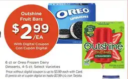 Ralphs Outshine Fruit Bars offer