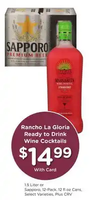 Ralphs Rancho La Gloria Ready to Drink Wine Cocktails offer