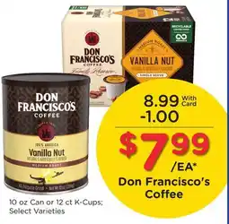 Ralphs Don Francisco's Coffee offer