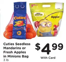 Ralphs Cuties Seedless Mandarins or Fresh Apples in Minions Bag offer