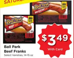 Ralphs Ball Park Beef Franks offer