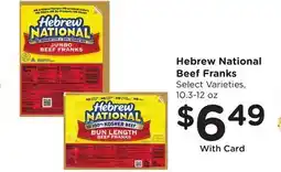 Ralphs Hebrew National Beef Franks offer