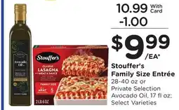 Ralphs Stouffer's Family Size Entrée offer