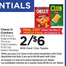 Ralphs Cheez-it Crackers offer