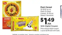 Ralphs Post Cereal offer