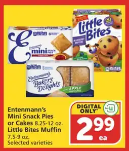 Vons Entenmann's Mini Snack Pies or Cakes 8.25-12 oz. Little Bites Muffin 7.5-9 oz offer