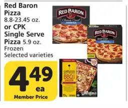 Vons Red Baron Pizza 8.8-23.45 oz. or CPK Single Serve Pizza 5.9 oz. Frozen offer