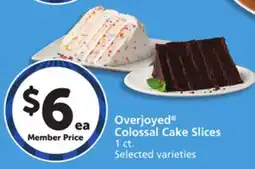 Vons Overjoyed Colossal Cake Slices offer