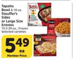 Vons Tapatio Bowl 6-10 oz. Stouffer's Sides or Large Size Entrées offer