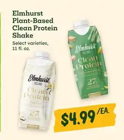 Sprouts Farmers Market Elmhurst Plant-Based Clean Protein Shake offer