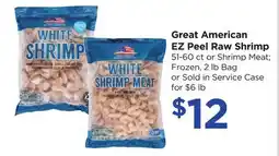 Food 4 Less Great American EZ Peel Raw Shrimp offer