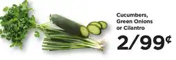 Food 4 Less Cucumbers, Green Onions or Cilantro offer