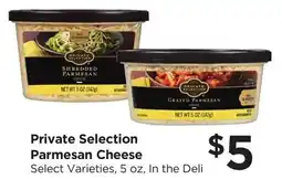 Food 4 Less Private Selection Parmesan Cheese offer
