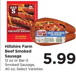Food 4 Less Hillshire Farm Beef Smoked Sausage offer