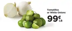 Food 4 Less Tomatillos or White Onions offer