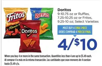 Food 4 Less Doritos offer