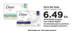 Food 4 Less Dove Bar Soap offer
