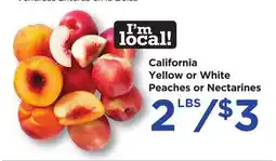 Food 4 Less California Yellow or White Peaches or Nectarines offer