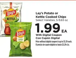 Food 4 Less Lay's Potato or Kettle Cooked Chips offer