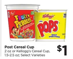 Food 4 Less Post Cereal Cup offer