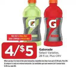 Food 4 Less Gatorade offer