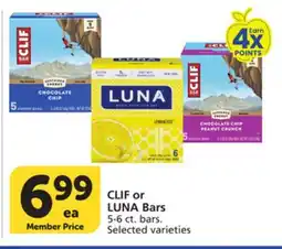 Albertsons CLIF or LUNA Bars offer