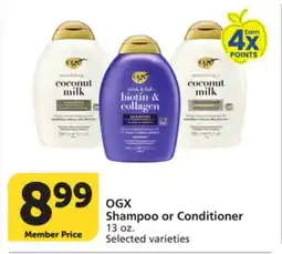 Albertsons OGX Shampoo or Conditioner offer
