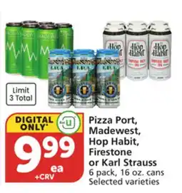 Albertsons Pizza Port, Madewest, Hop Habit, Firestone or Karl Strauss offer