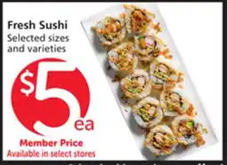 Albertsons Fresh Sushi offer