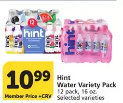 Albertsons Hint Water Variety Pack offer