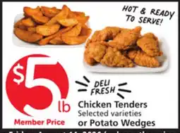 Albertsons Chicken Tenders Or Potato Wedges offer