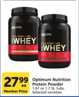 Albertsons Optimum Nutrition Protein Powder offer