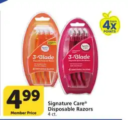 Albertsons Signature Care Disposable Razors offer