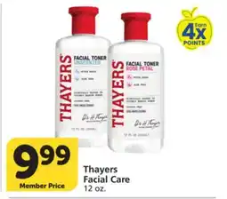 Albertsons Thayers Facial Care offer