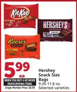 Albertsons Hershey Snack Size Bags offer