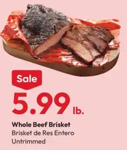 Stater Bros Whole Beef Brisket offer