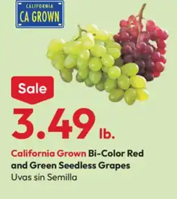 Stater Bros Bi-Color Red and Green Seedless Grapes offer