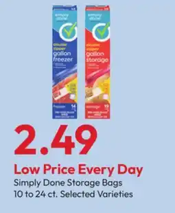 Stater Bros Simply Done Storage Bags offer